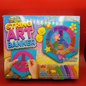 Creative Kids DIY String Art Banner Craft kit needle work